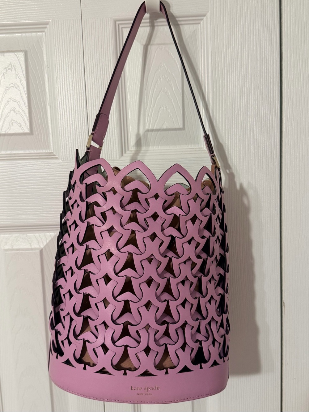 Kate Spade Dorie Small Bucket Bag in Hibiscus Tea Pink